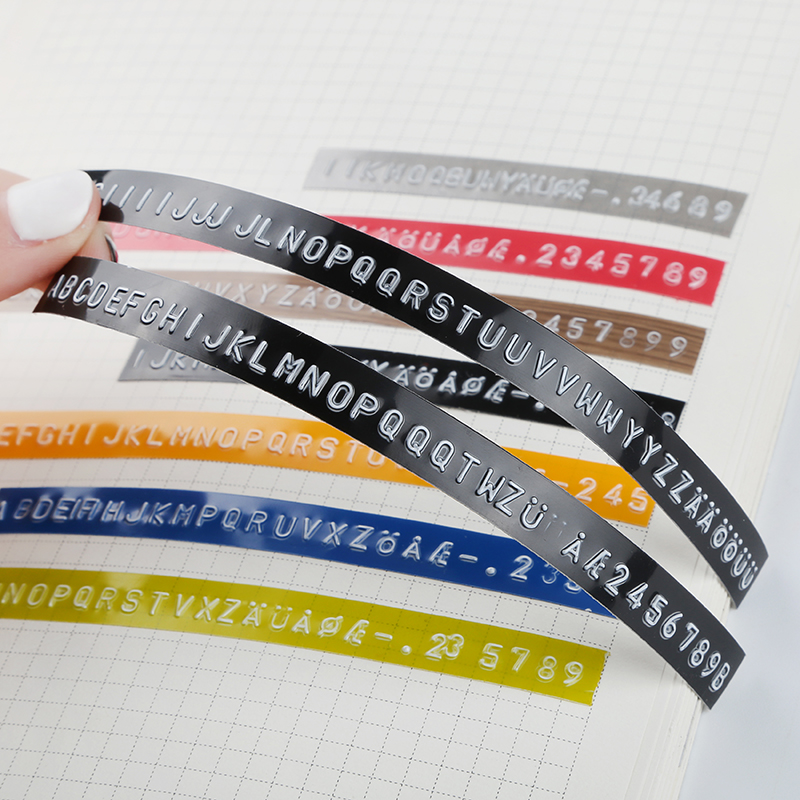 10 rolek 3D wytłaczana taśma d – Typewriter Ribbon Roll recenzja i cena